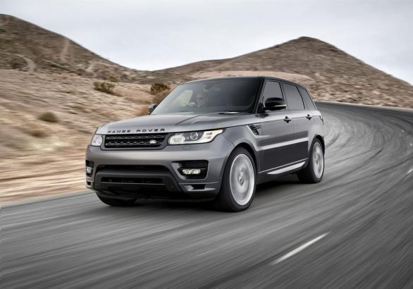 Nuova Range Rover Sport grigia anteriore