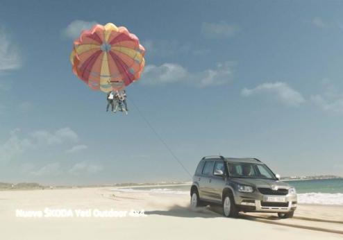 Nuova Skoda Yeti frame spot pubblicitario