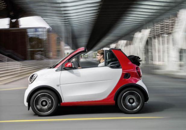 Nuova Smart Fortwo Cabrio profilo 2