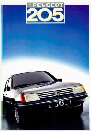 Peugeot 205 depliant