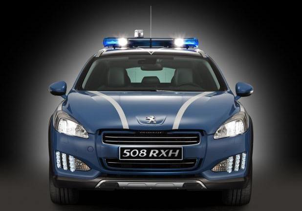 Peugeot 508 RHX Polizia Stradale anteriore