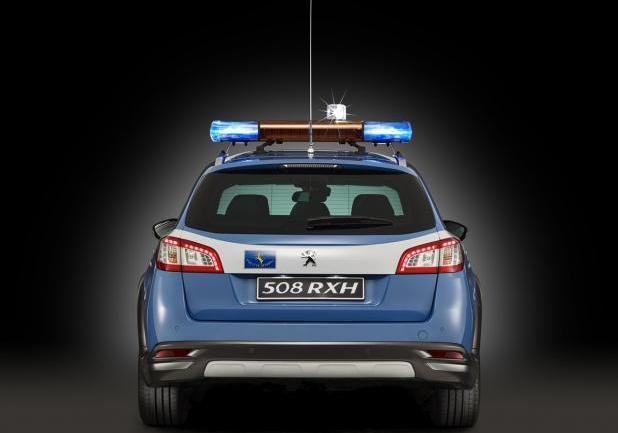 Peugeot 508 RHX Polizia Stradale posteriore