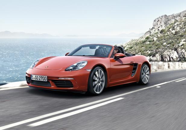 Porsche Boxster 718 tre quarti