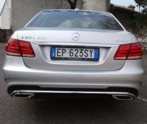 Prova nuova Mercedes E 250 CDI 4Matic posteriore