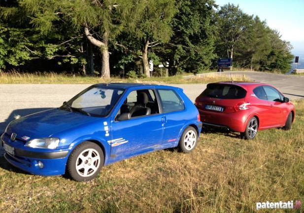 Prova su strada Peugeot 208 GTi e 106 Rally