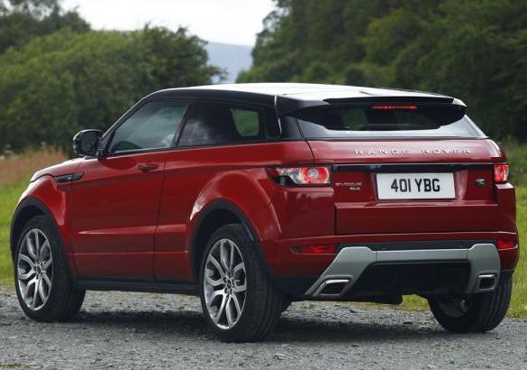 Range Rover Evoque Coupé posteriore