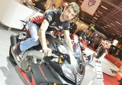 Salon de la Moto di Parigi Sylvain Guintoli