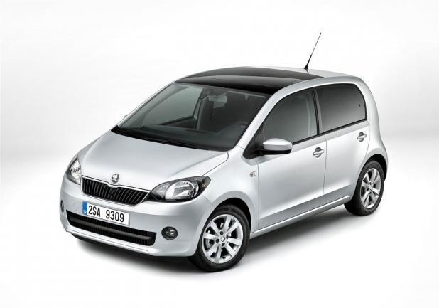 Skoda Citigo a metano tre quarti anteriore