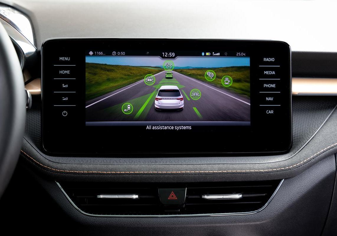 Skoda Fabia 80 Cv Style schermo infotainment