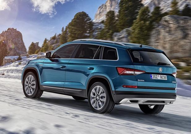 Skoda Kodiaq Scout tre quarti posteriore