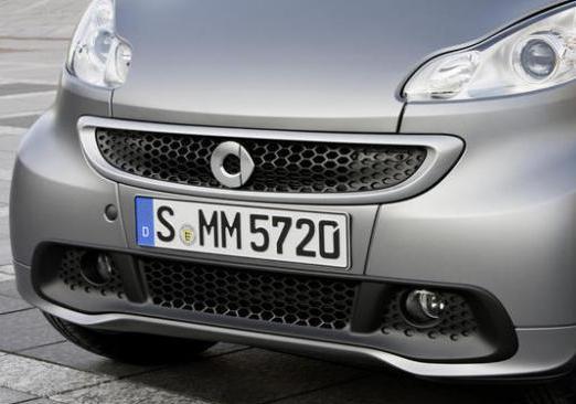 Smart Fortwo restyiling 2012 griglia anteriore