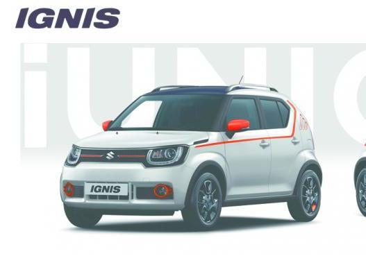 Suzuki Ignis iUnique tre quarti anteriore bianca