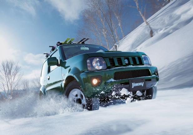 Suzuki Jimny restyling 2012 sulla neve