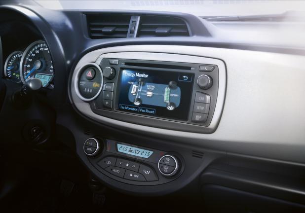 Toyota Yaris Hybrid display