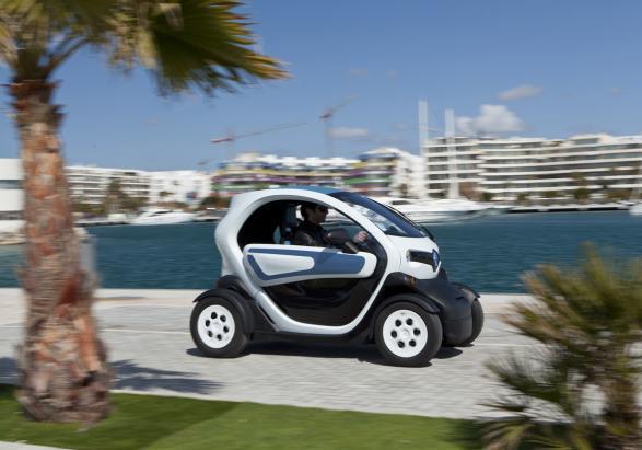 Veicolo elettrico più venduto Renault Twizy profilo lato destro