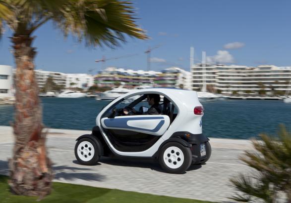 Veicolo elettrico più venduto Renault Twizy profilo lato sinistro