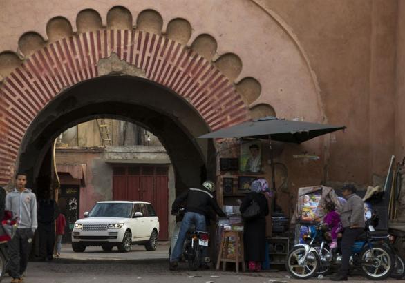 Viaggio in Marocco nuova Range Rover anteriore