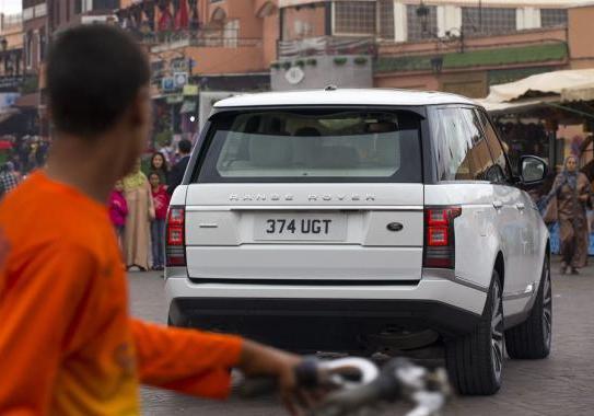 Viaggio in Marocco nuova Range Rover posteriore