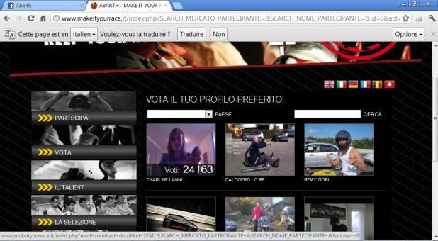 Video degli iscritti a Make it your race 2012