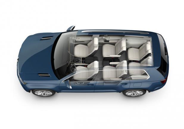 Volkswagen CrossBlue Concept in trasparenza