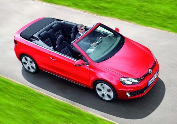 Volkswagen Golf GTI Cabrio foto dall'alto