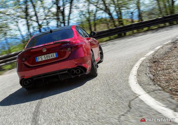 Alfa Romeo Giulia Quadrifoglio posteriore