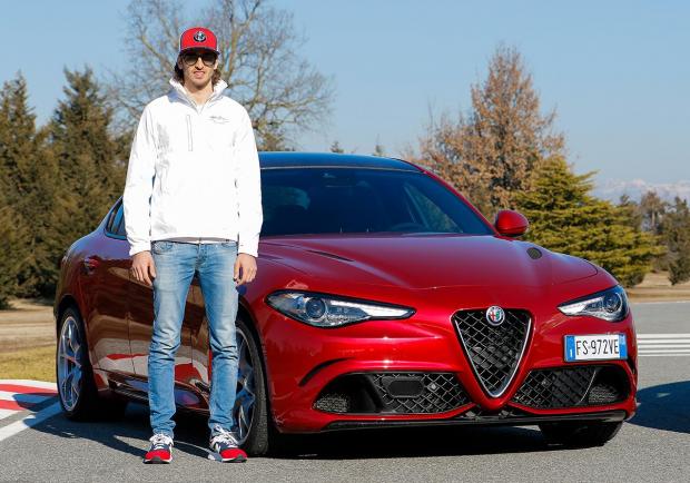 Alfa Romeo, Raikkonen e Giovinazzi in pista a Balocco 02