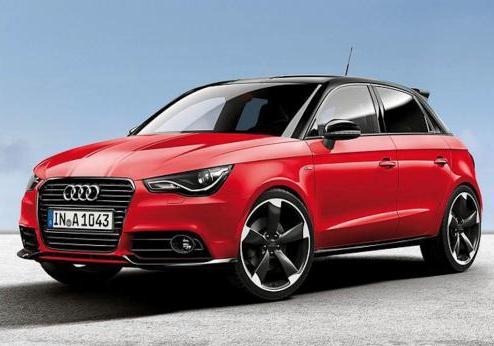 Audi A1 Amplified Red tre quarti anteriore lato sinistro