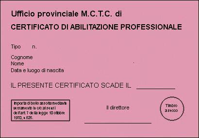 Certificati CAP