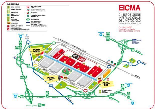 EICMA 2013 mappa
