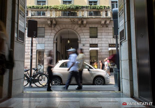 Fiat 500 Collezione via Montenapoleone