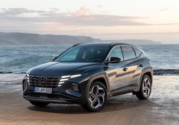 Hyundai Tucson Hybrid 2021 griglia anteriore