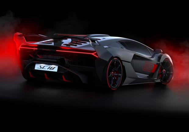 Lamborghini SC18 tre quarti posteriore