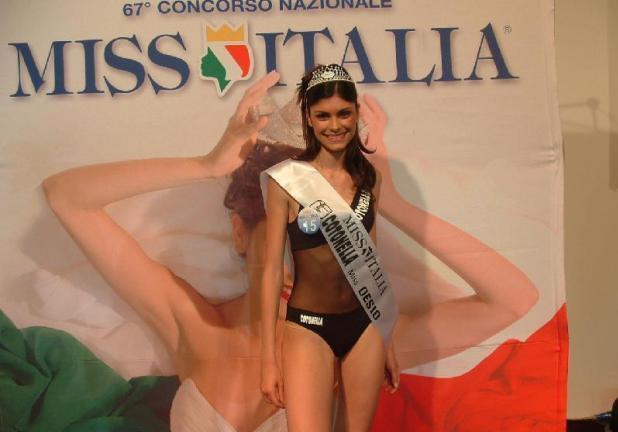 Linda Morselli al concorso Miss Italia