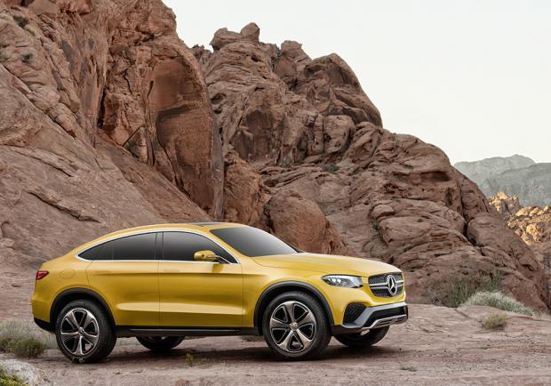 Mercedes Concept GLC Coupé profilo lato dx