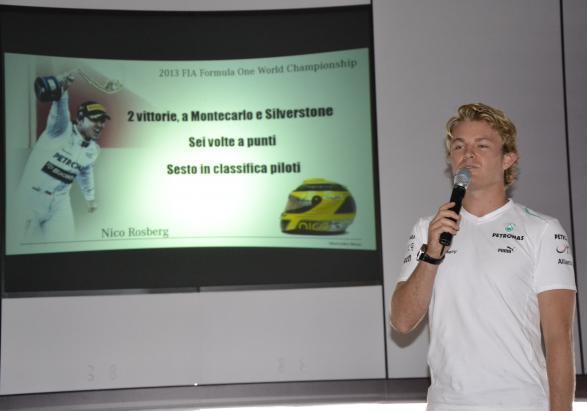 Nico Rosberg al Mercedes-Benz di Milano