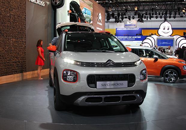 Novità Citroen C3 Aircross anteriore al Salone di Francoforte 2017