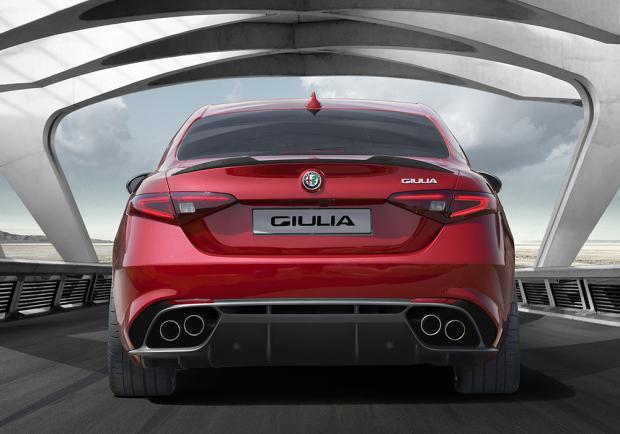Nuova Alfa Romeo Giulia 2015 posteriore