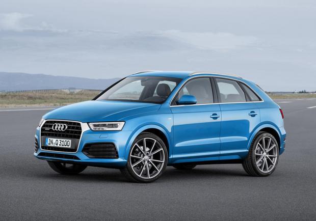 Nuova Audi Q3 restyling 2015 tre quarti anteriore