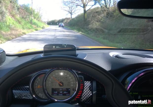 Nuova Mini Cooper S head up display