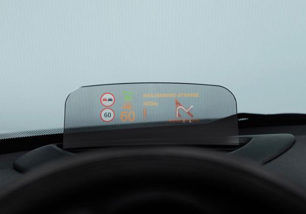 Nuova Mini head-up display