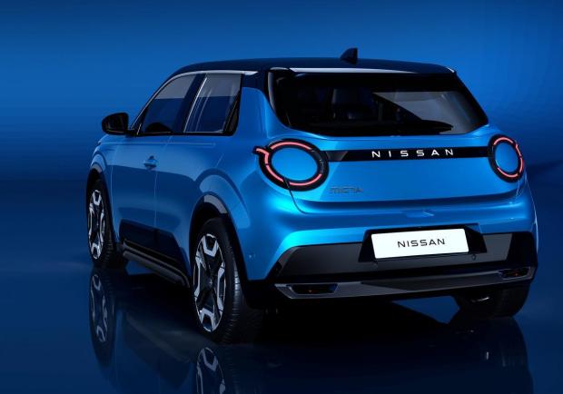 Nuova Nissan Micra 2025 posteriore