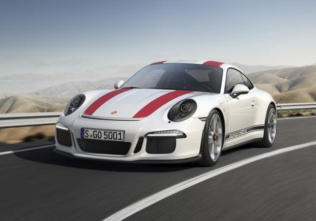 Nuova Porsche 911 R frontale