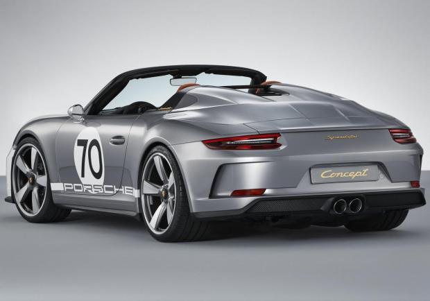 Porsche 911 Speedster Concept tre quarti posteriore