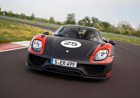 Porsche 918 Spyder anteriore