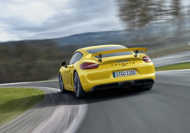 Porsche Cayman GT4 posteriore