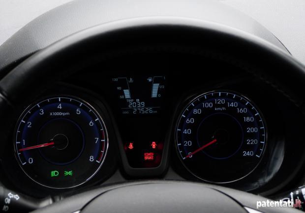 Prova Hyundai ix20 GPL strumentazione