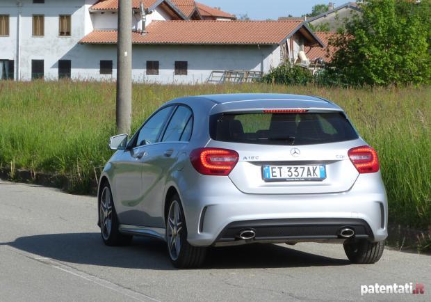 Prova Mercedes A 160 CDI tre quarti posteriore