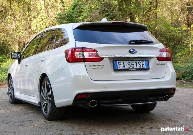 Prova Subaru Levorg 1.6 Sport Style posteriore