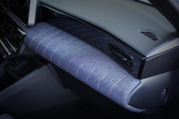 Renault 4 E-Tech Techno rivestimenti denim